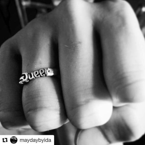 #Repost @maydaybyida (@get_repost)・・・☭ueer ring: Bold. Beautiful. Black Bloc.Have you punched a nazi