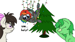 prismstreak: Stream Challenge #104 - Christmas  My entry for the stream challenge from Agamnentzar´s streamThat’s not how you Christmas OCs in the picture: ChiraShinoAggie  on DeviantArt  prism you da best &lt;3