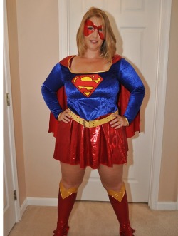 kebu74:  Sexy BBW blonde as superwoman