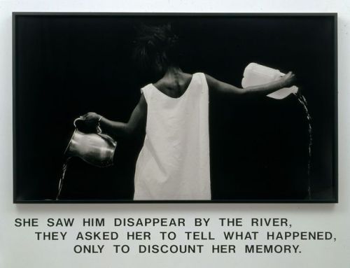 Along with Carrie Mae Weems, Lorna Simpson represents the youngest generation of artists in We Wante