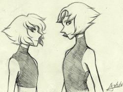 thesweetreaper:  Self-indulgent Pearl and Lapis 