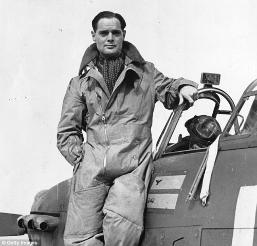 fuckyeahhistorycrushes: This dude Douglas Bader an RAF pilot during WW2. He kicked ass and was later