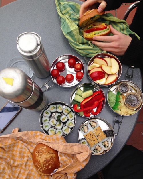 roadtrip lunch done right! @luna_svenson and I are in Bruxelles right now &amp; she brought all this