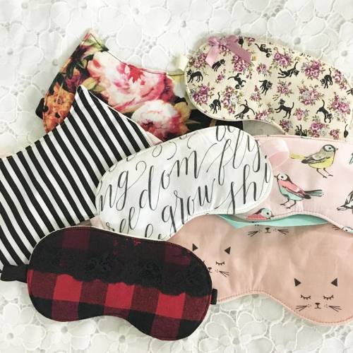 So many sleep mask orders…. A few going out today. #handmade #sleepmask #madeincanada #etsy #