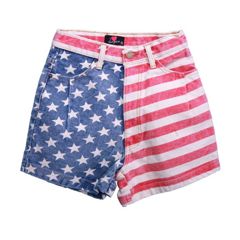 shopping-and-shit:  &ldquo;Stars and Stripes&rdquo; Shorts  $33.60 USD