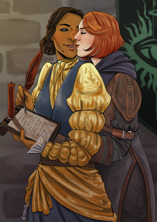 lunchador:This weeks Femslash February!!My favorite non-mc f/f ship, Leliana and Josephine Montilyet