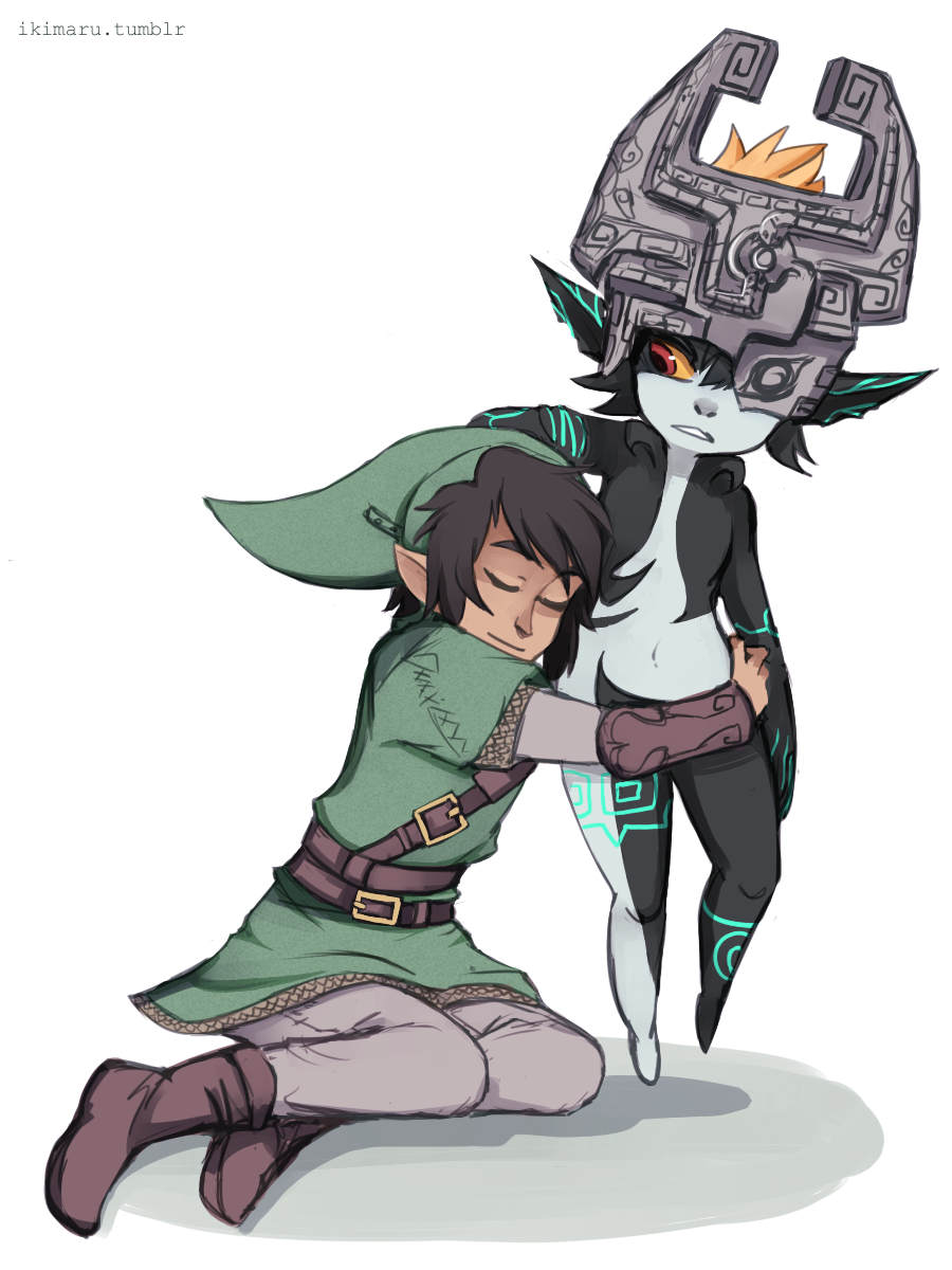 dark haired Link and Midna for personaeofthesoul!