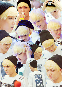 dekaidance:  blonde jongin collage 