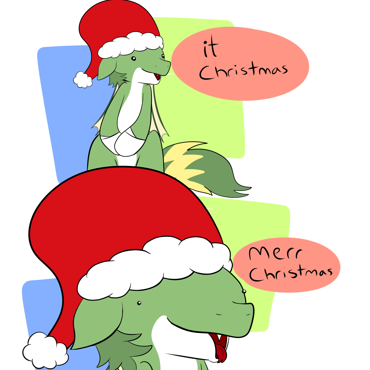 shortcircuitmlp:  Merr Christmas to all and to all a goud nigh.  x3 Merr Chrizmiss