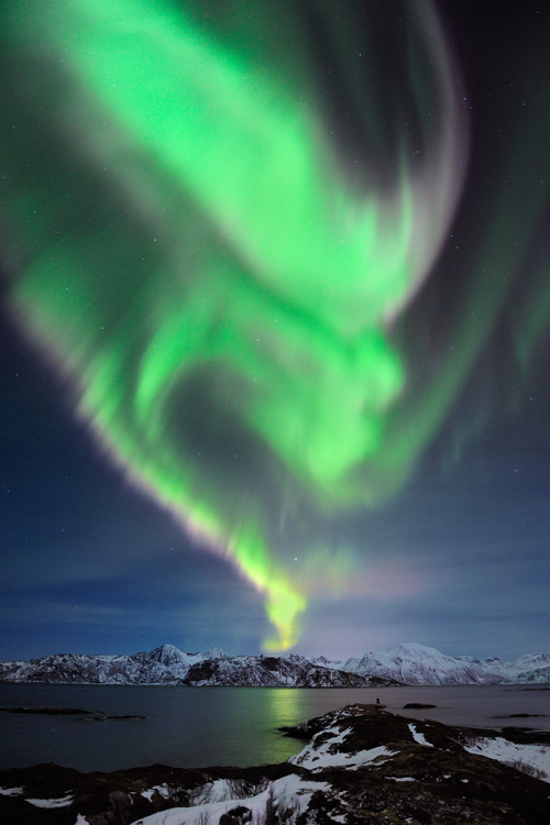 7000stars:Aurora over Tussøya (by Garcia Foto)