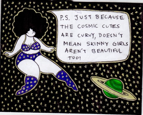 cosmiccutieszine:December’s Cosmic Cuties zine:Cosmic Cuties for Body Acceptance