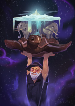 lemonsharks:  powersimon:  The carrier of carriers.A tribute to Terry Pratchett  I just. I’m not crying so much now but. Sob. 