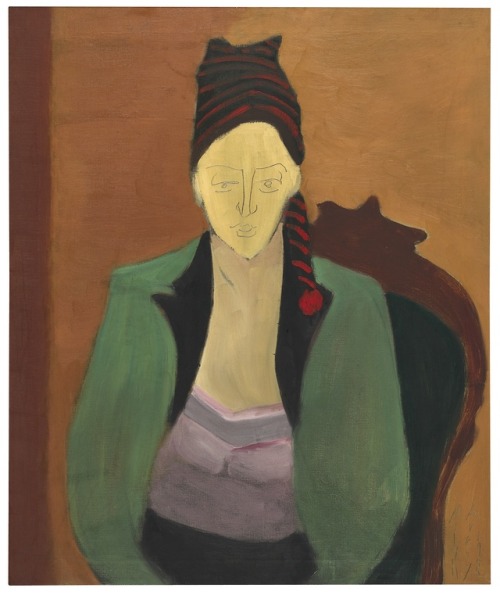 thunderstruck9:Milton Avery (American, 1885-1965), Girl in Stocking Hat, 1945. Oil on canvas, 30 x 2