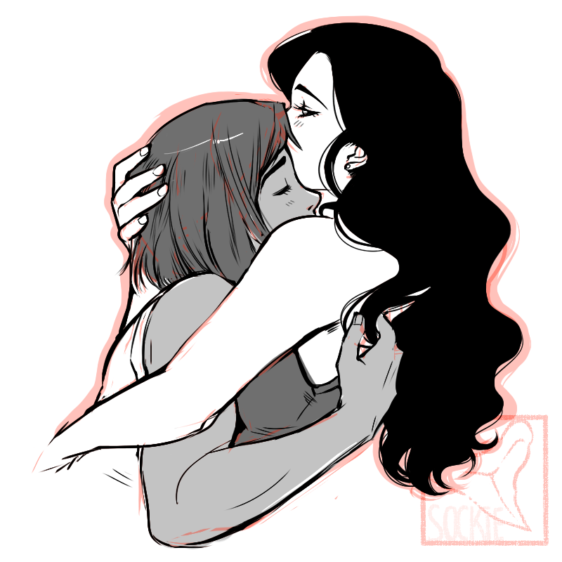 sinksanksockie:  Korrasami (B1)  Sketchy sketchy sketchy. But my darling @vixiebee