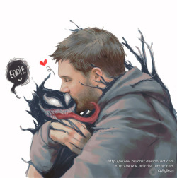 brilcrist: Make sure to shower your symbiote with love, daily~ Used reference photo from that: ===&gt; Tom Hardy with puppy &gt;w&lt;