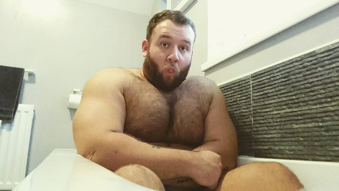 bearmythology: A series of shirtless photos of powerlifter, Jord McLaughlin. I’ve