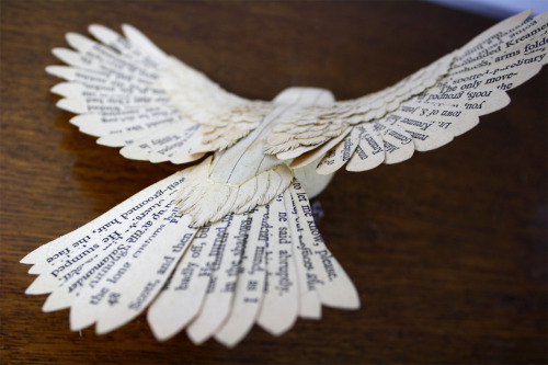 asylum-art: Paper Birds by Zack Mclaughlin