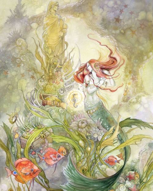 shadowscapes-stephlaw:“Her Garden” - the #littlemermaid#hanschristianandersen #fairytale #magica