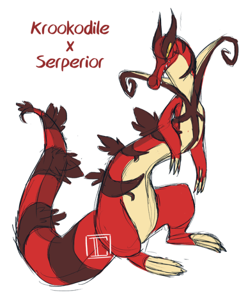 Had a bit of fun doing some Pokemon fusions tonight with @moosequartz and @samfoden :D