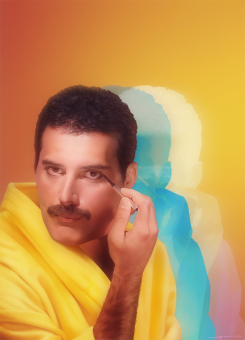 eliciaforever:Freddie by Elicia Donze, drawn in PS for @bwap. Please don’t remove caption