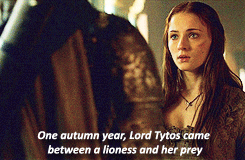 theelliedoll:  Sansa x Sandor + dialogue the show should have kept | Part 3/? 