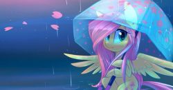mylittlefanart:Fluttershy in the Rain http://dlvr.it/MZfvvG - Please like and share this post, and support your favorite My Little Pony fan artists!