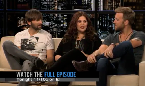 NOW: VIDEO: Lady Antebellum visits Chelsea Lately!
Hillary, Charles and Dave talk about their early days, and being shut down by American Idol! Watch the video by CLICKING HERE!