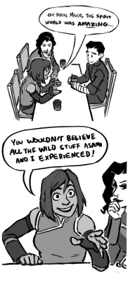 quirkilicious:  Best Korrasami thing I’ve seen since the train left the station.