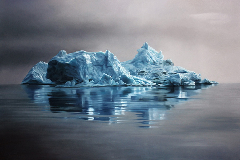 itscolossal:  Exploring Climate Change through Art: Giant Pastel Oceanscapes and