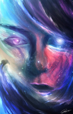 spiritualevolution1111:  “Never apologize for burning too brightly or collapsing into yourself every night. That is how galaxies are made.” ~ Tyler Kent White Artist: Guillermo Krieger 