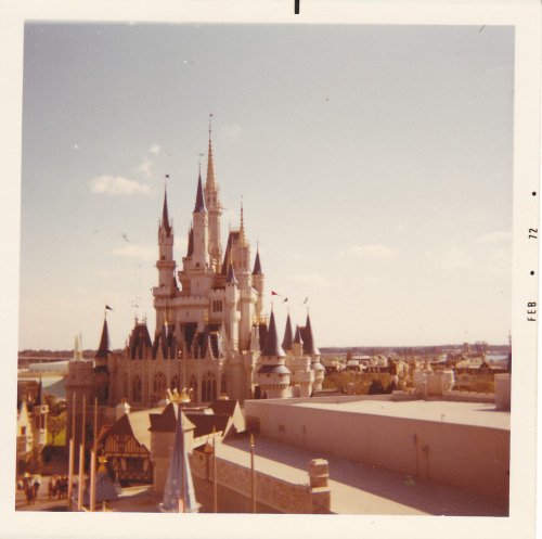 futureprobe:  Fantasyland as seen from the Skyway in 1972.