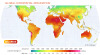 Global solar irradiation - or how the potential for solar energy varies across the world.
[[MORE]] crnaruka:
“This maps shows the total amount of solar energy that hits the Earth each year. Specifically, the map shows the global horizontal...