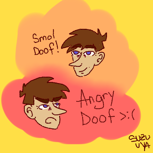 melancholic-cinnamon-roll:  tiny doof doodles