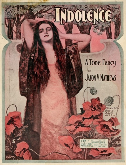 Indolence 1903 (Sheet music cover)