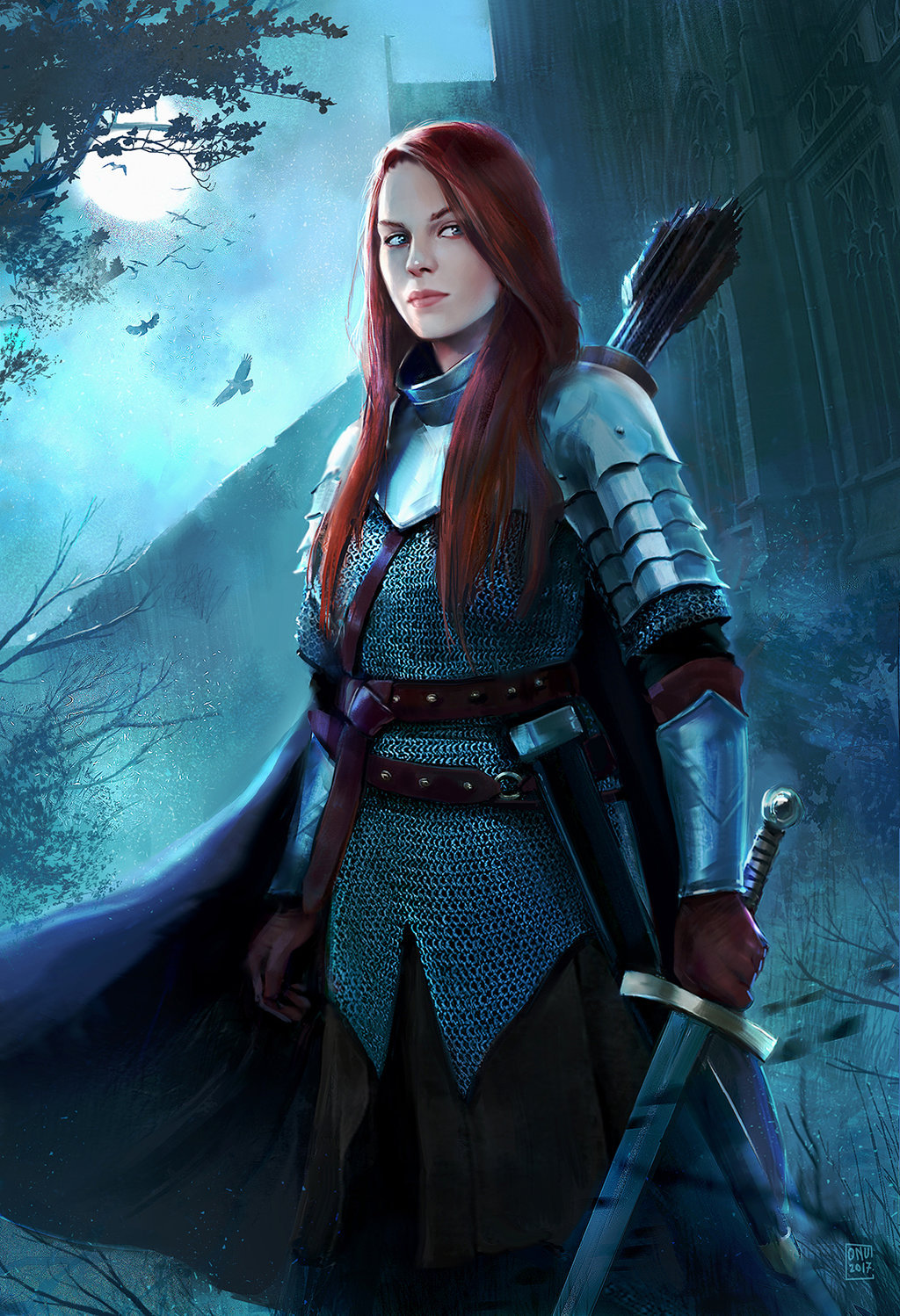 foxy-nerdy: Lady Knight by Oana Dascalu