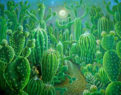 bluedreampsychedelica:cactus forest by rodulfo