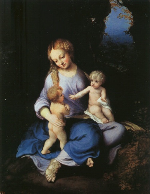 Art History Meme : [2/6] Evolution of Madonna and Child Antonio Da Correggio (1489-1534)Madonna and 