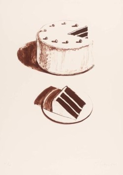 joelnewman:  Wayne ThiebaudSUSAN SHEEHAN GALLERY (IFPDA)Chocolate Cake