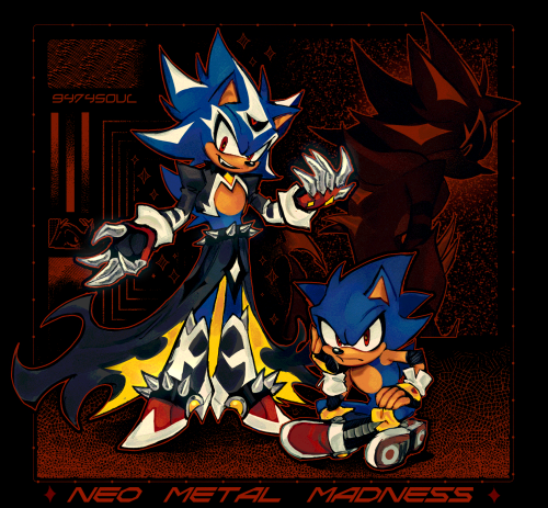 🌼 comms CLOSED (5/5) !!!!! on X: another tumblr request !! neo metal sonic  :D  / X