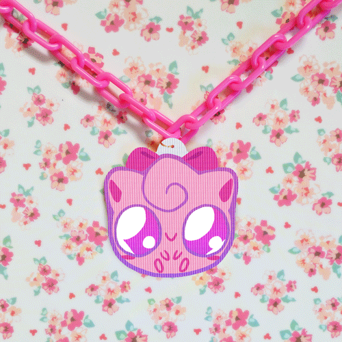 sakabutsu:Jiggly Puff the final piece from my new animated necklace series ACID DRIPthese lenticular