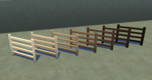  i’m working on some fence recolours inspired by peacemaker’s wood palettes! i’m (hopefu