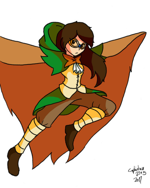 captaintaco2345:A Gijinka version of Decidueye, the final evolution of Rowlet, the grass starter Pokemon from Pokemon Sun and Moon. I didn’t pick Rowlet, I actually picked Litten, but I still like Rowlett and Decisueye.  Just reblogging some of my