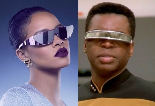 science-officer-spock: Rihanna’s New Sunglasses Line Inspired By TNG’s Geordi La Forge &