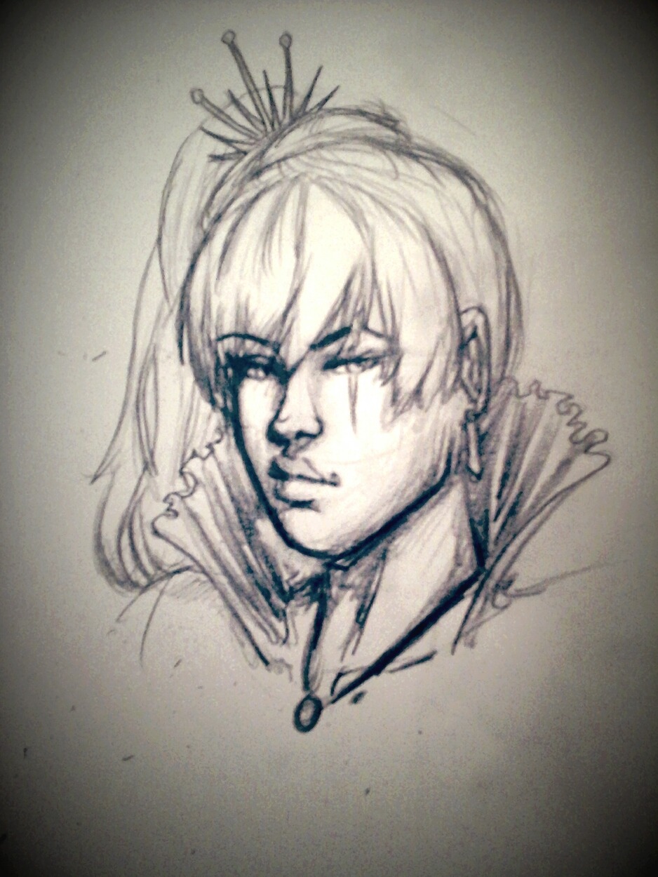 Fiddling with my style a lil bit so heres a 5 min sketch of weiss