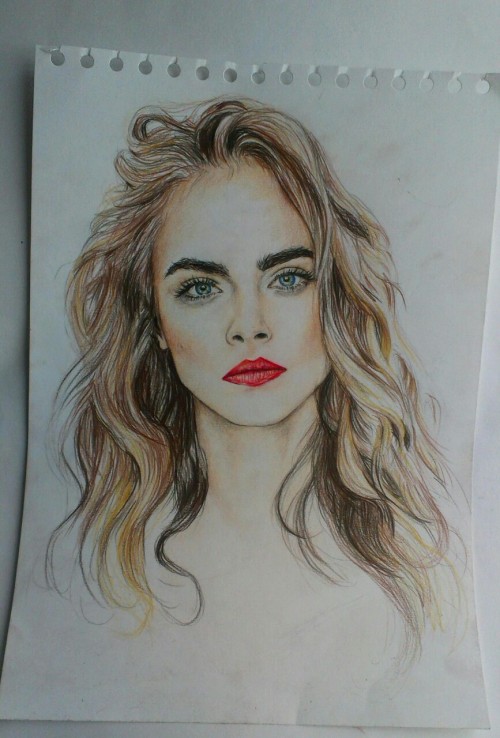 everydayisexcatlythesame7:  crystuls:  savanier:  savetheworldgetthe-girl:  savanier:  Third cara drawing haha  Don’t normally reblog people’s artwork but this is so detailed and amazing.  thanku ^  Amazing  that’s so good :D 