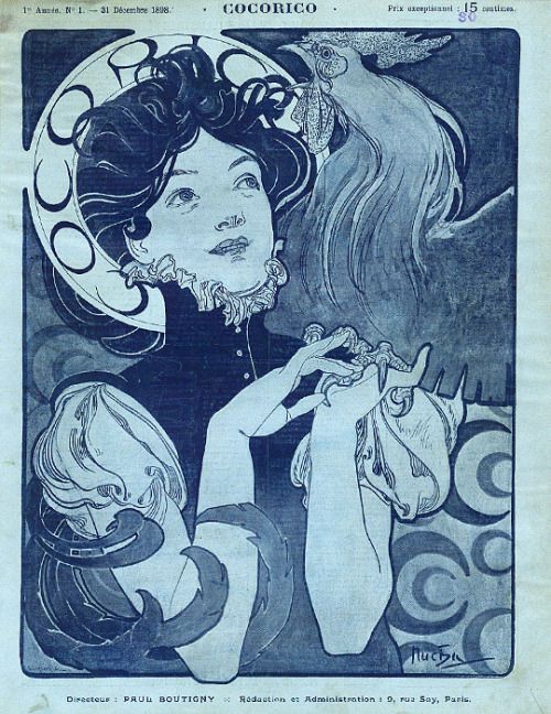 1898 Cocorico magazine No. 1 © Alphonse Mucha Estate-Artists Rights Society (ARS), New York-ADA