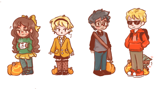 peachmagica:Betas in cute fall styles ^ o ^