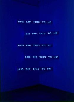 performance-sofa:  Jenny Holzer — Blue Corner Five, 2003. 