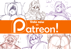 thestripedwurf:  Hey guys! thanks for your support on Patreon thus far and for those who have stuck with me and continue to support. Here is the first batch of scraps that can be voted on to be finished (lined and colored). If you’d like to have a say