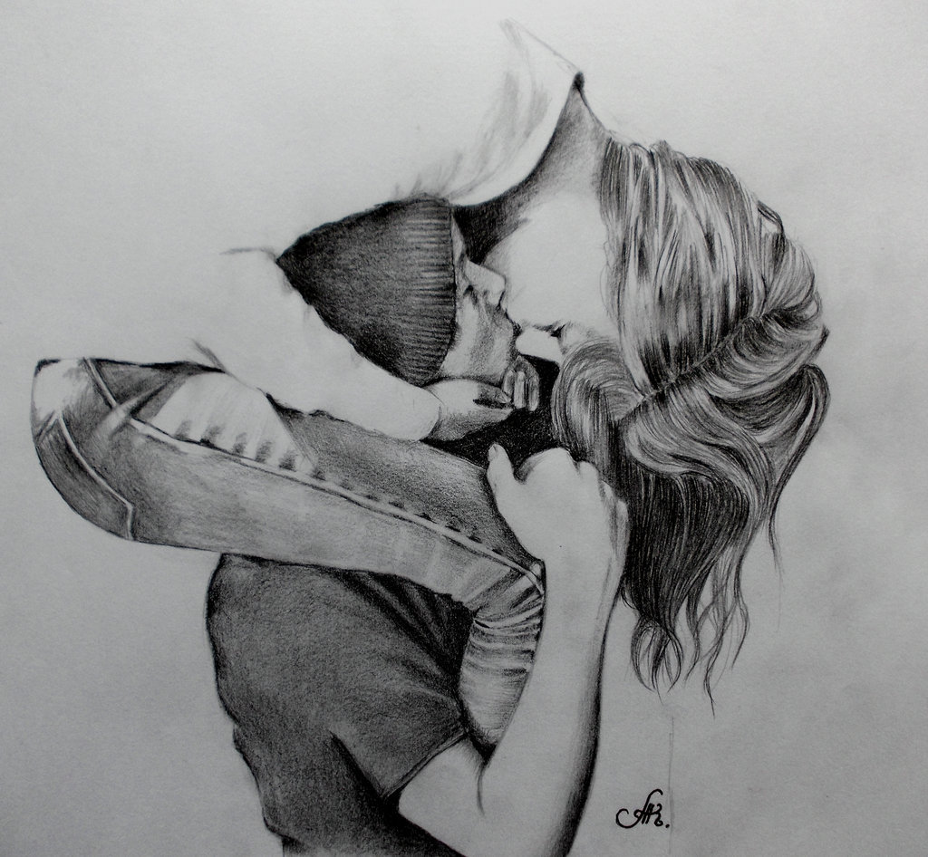 Art Black And White Drawings — Art Black And White Drawings - Love Story ...